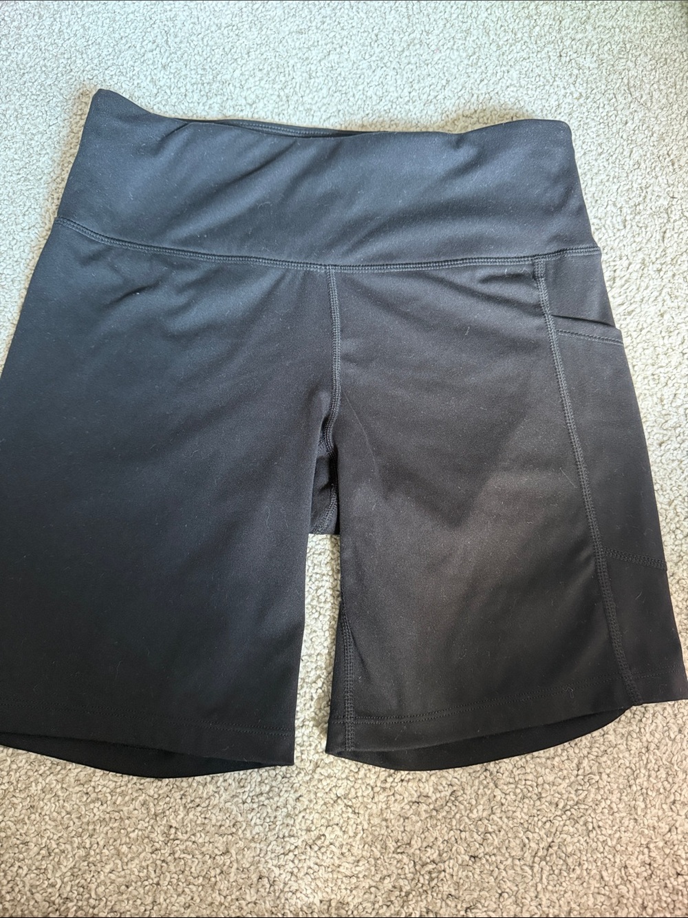 Black Buttery Soft DKNY shorts with pocket